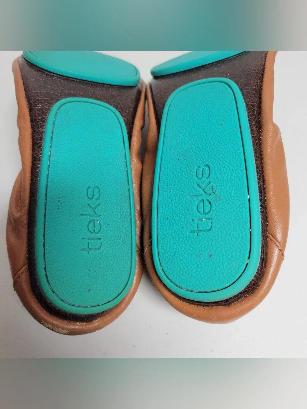 Teiks By Gravielli Foldable Ballet Flats Size 9 In Chesnut Color.